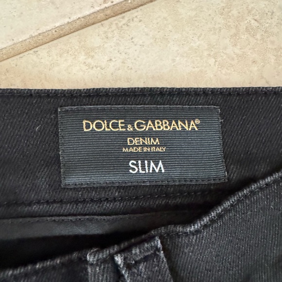 Dolce & Gabbana Black Slim Denim - Picture 3 of 6